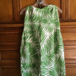 Milly of New York Linen Palms mini dress, Size 10